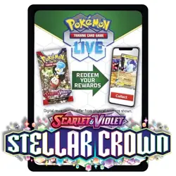 5x POKEMON STELLAR CROWN TCG LIVE CODE CARDS - DIGITAL DELIVERY VIA EBAY MSG - Image 1