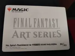 Sin, Spira's Punishment 36/53 Final Fantasy Art Series Gold Stamp MTG Card - Image 2