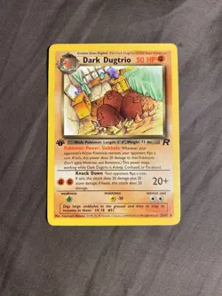 Dark Dugtrio Pokemon TCG Card: Team Rocket Non-Holo 1st Edition #23/82 NM 2000 - Image 1