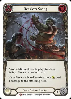 FAB Reckless Swing - History Pack 1 Card # 013 - Image 1