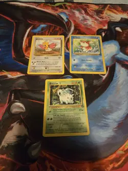 Vintage Pokemon Card Lot Jungle Base set Common Uncommon Heavy Play - Image 1