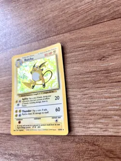 Pokemon TCG Raichu & Nidoking Base Set Holo Rare Card 14/102 Vintage 1999 - Image 3