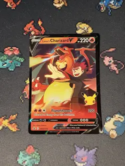 Pokemon Cards Lance’s Charizard V SWSH133 Celebrations Promo - (NM) #3 - Image 1