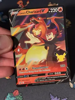 Pokemon Cards Lance’s Charizard V SWSH133 Celebrations Promo - (NM) #3 - Image 2
