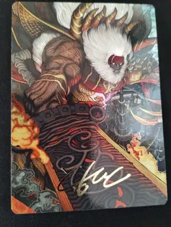 Braska's Final Aeon - Art Card (Gold-Stamped) - MtG Final Fantasy - NM - Image 1