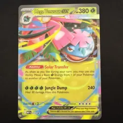 Pokemon TCG Mega Venusaur EX MEP013 Black Star Promo - Jumbo Card - Image 1