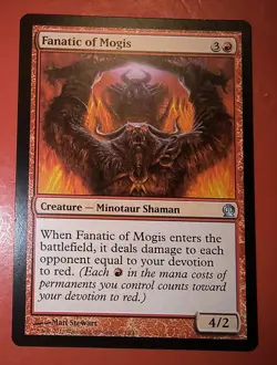 MTG, Fanatic of Mogis, Theros, 121/249, Regular, Uncommon, LP/ NM - Image 1