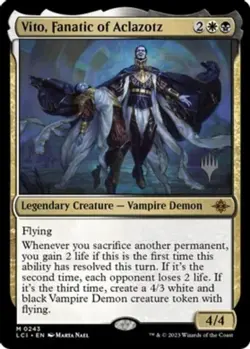 MTG Vito, Fanatic of Aclazotz - Foil - Promo pack, Promo Pack, Lightly Played, E - Image 1