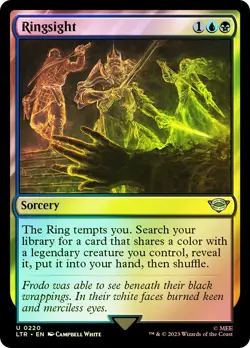 MTG FOIL Ringsight - The Lord of the Rings #220 - Image 1