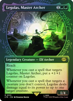 MTG FOIL Legolas, Master Archer 313 Showcase - The Lord of the Rings #313 - Image 1