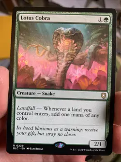 MTG ~ Lotus Cobra ~ Bloomburrow Commander ~ Near Mint ~ Rare - Image 1