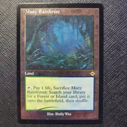 Misty Rainforest (Retro Frame) (Foil Etched) Modern Horizons 2 NM MTG - Image 1