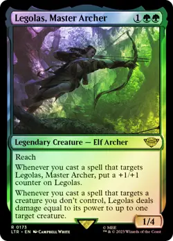 MTG FOIL Legolas, Master Archer - The Lord of the Rings #173 - Image 1