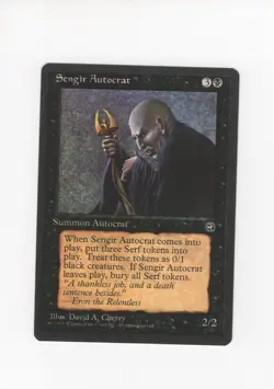 Sengir Autocrat Homelands print error bleed NM- MTG Magic the Gathering 1 - Image 1