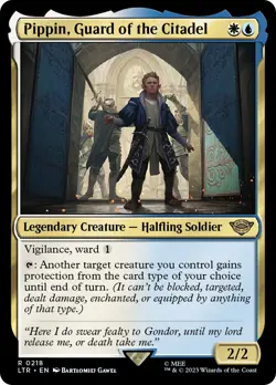 MTG Pippin, Guard of the Citadel - The Lord of the Rings #218 - Image 1