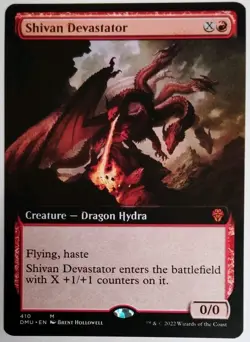 Mtg Shivan Devastator Borderless DMU - Image 1