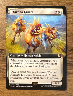 Magic MTG Final Fantasy Chocobo Knights #102 *NON-FOIL* Extended Art Commander - Image 1