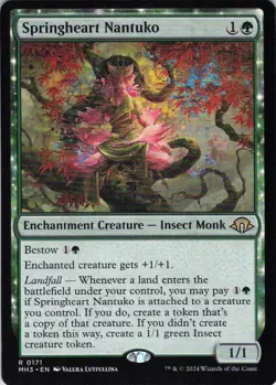 MTG Springheart Nantuko (171) | NM | Modern Horizons 3 {MH3} - Image 1