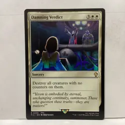 MTG Damning Verdict Magic: The Gathering Commander: Final Fantasy Rare #0239 - Image 1