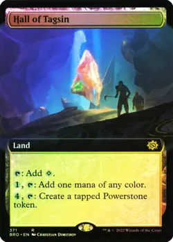 MTG FOIL Hall of Tagsin Extended Art - The Brothers' War #371 - Image 1