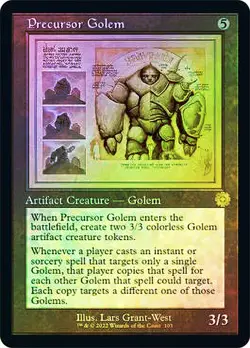 MTG FOIL Precursor Golem 105 Retro Frame - The Brothers' War Retro Artifacts - Image 1