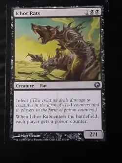 Ichor Rats , Scars of Mirrodin , Light play , MTG , FREE SHIPPING - Image 1