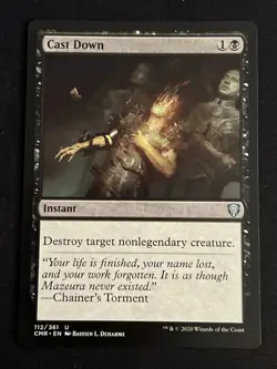 1x Cast Down (112) Commander Legends LP MTG Magic the Gathering x1 MKE - Image 1