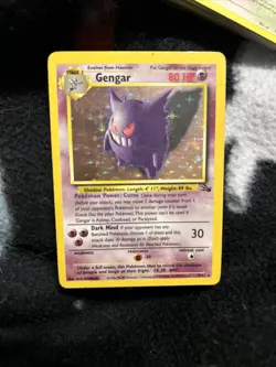 Pokemon TCG Gengar Fossil 5/62 Holo Unlimited Edition Holo Rare - Image 1