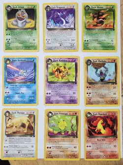 Pokemon 30 TEAM ROCKET -- NON HOLO -- COM/UNCOM, TRAINER AND (1) 1ST EDITION - Image 1