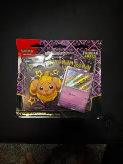 Pokemon TCG Paldean Fates Tech Sticker Collection Shiny Fidough Promo - Image 1
