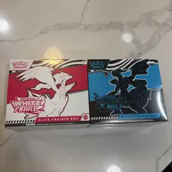 Pokemon Black Bolt and White Flare Elite Trainer Box ETB Set of 2 Sealed New - Image 2