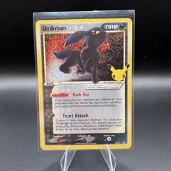 Pokemon TCG Umbreon Gold Star 17/17 Celebrations Classic Collection Holo NM - Image 1