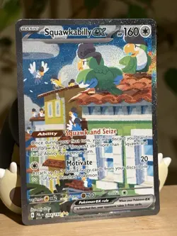 Pokemon TCG Paldea Evolved Squawkabilly ex Special Illustration Rare 264/193 NM - Image 2