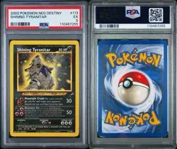 2002 POKEMON NEO DESTINY #113 SHINING TYRANITAR PSA 5 - Image 3