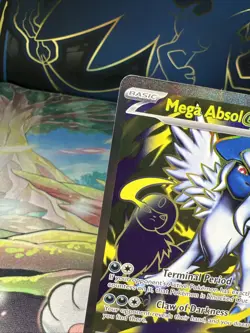 Pokemon Mega Absol ex 161/132 Me01: Mega Evolution Ultra Rare Full Art Holo NM - Image 5