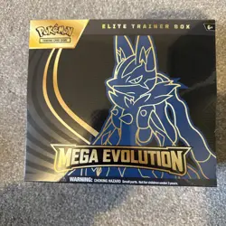 POKEMON TCG MEGA EVOLUTIONS BASE LUCARIO ELITE TRAINER BOX ETB *FACTORY SEALED* - Image 1