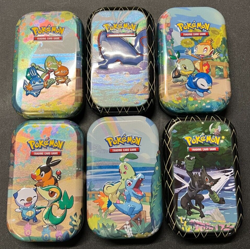 Pokemon TCG Celebrations Mini Tins 6 Empty Tins E4 - Image 1