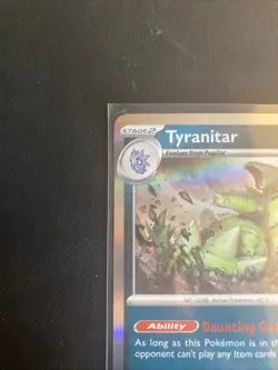 Tyranitar Cosmos Holo 095/159 Mega Evolution Check Lane Blister Promo JTG - Image 2
