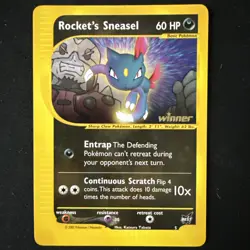 Pokemon - Rockets Sneasel - Winner Stamped - Best Of Game Promo #5 - Image 1