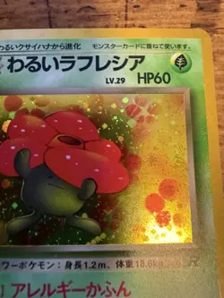 Erika's Vileplume Japanese 1996 Pokemon No. 045 Pocket Monster Holo Rare - Image 4