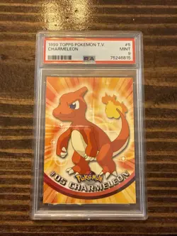 Pokemon PSA 9 Charmeleon #E5 1999 Topps First Movie Edition TCG - Image 1