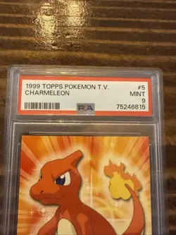 Pokemon PSA 9 Charmeleon #E5 1999 Topps First Movie Edition TCG - Image 2