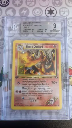 BGS 9 Blaine's Charizard 1st edition - 2/132 - Gym Challenge - Pokemon - Image 1