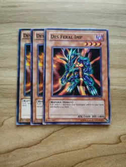 Yu-Gi-Oh! - Des Feral Imp 3X - Complete Playset - Image 1
