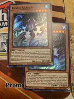 Doom Kraken (2x) LED9-EN018 - Super Rare - 1st Edition Near Mint Yugioh - Image 1