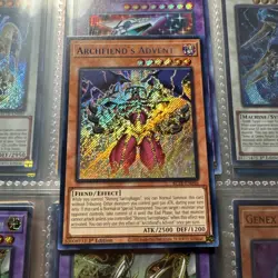 Yugioh 1x Archfiend's Advent BLTR-EN046 Terminal Revenge Secret Rare 1st Ed NM - Image 1