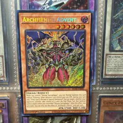 Yugioh 1x Archfiend's Advent BLTR-EN046 Terminal Revenge Secret Rare 1st Ed NM - Image 4