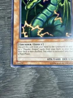 Thunder Dragon MRD-097 Metal Raiders Unlimited Edition Short Print MP/HP Yugioh! - Image 2