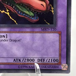 Yu-Gi-Oh! Twin-Headed Thunder Dragon Unlimited MRD-120 Super Rare LP - Image 5