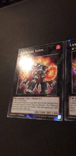 Yu-Gi-Oh! 3x Lavalval Ignis, BP03-EN120, Shatterfoil, 1.Edition, Englisch, NM-EX - Image 2